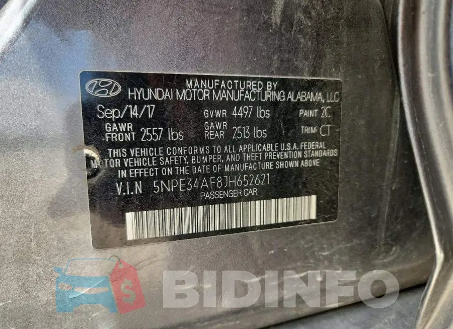 5NPE34AF8JH652621 Photo# 12