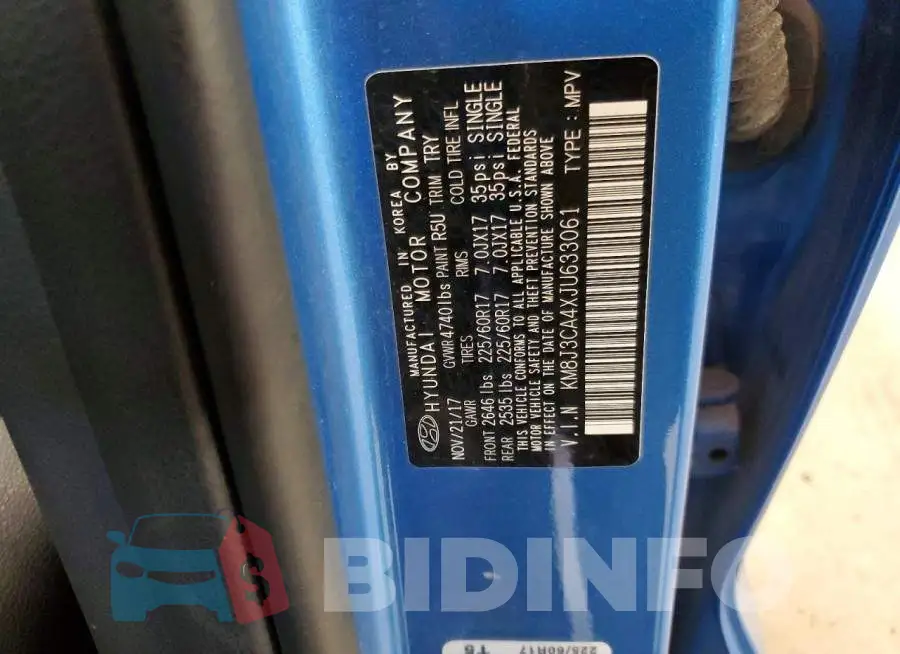 KM8J3CA4XJU633061 Photo# 12