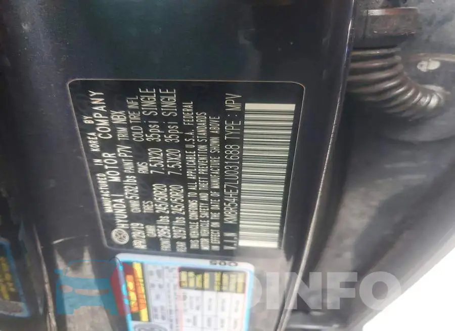 KM8R54HE7LU031688 Photo# 12
