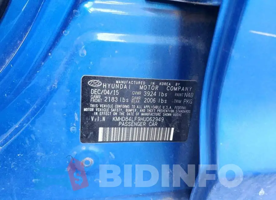 KMHD84LF9HU062949 Photo# 13