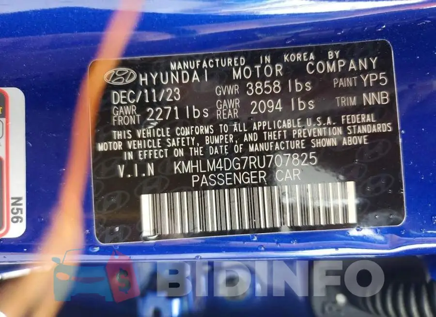KMHLM4DG7RU707825 Photo# 12