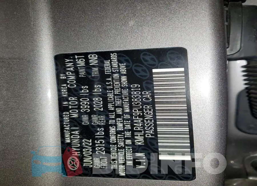 KMHLR4AF9PU383819 Photo# 13