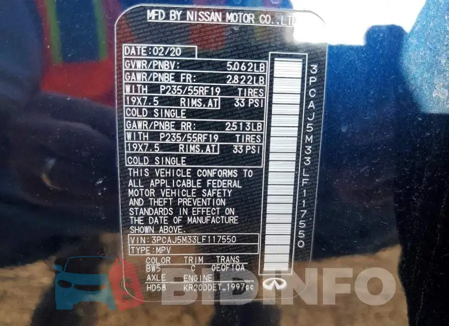 3PCAJ5M33LF117550 Photo# 13