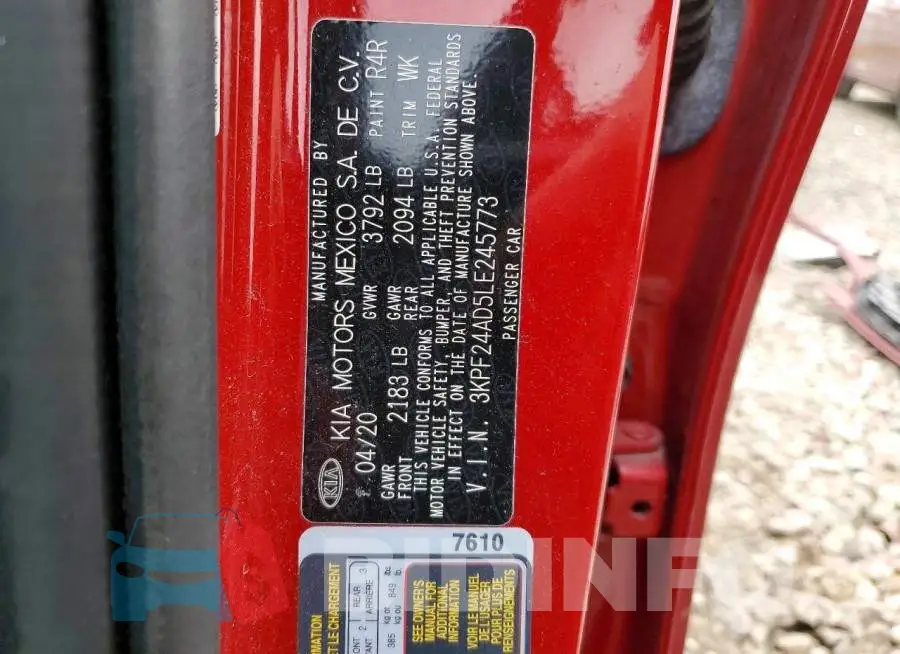3KPF24AD5LE245773 Photo# 13