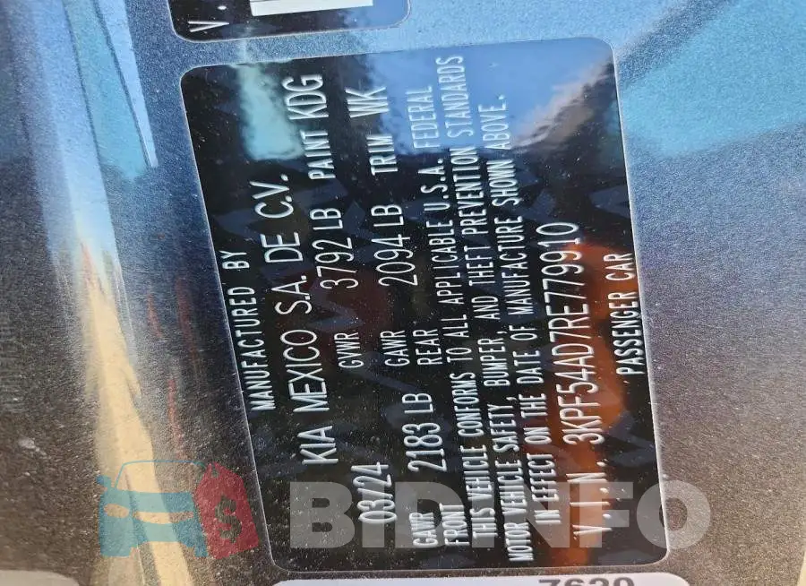 3KPF54AD7RE779910 Photo# 12