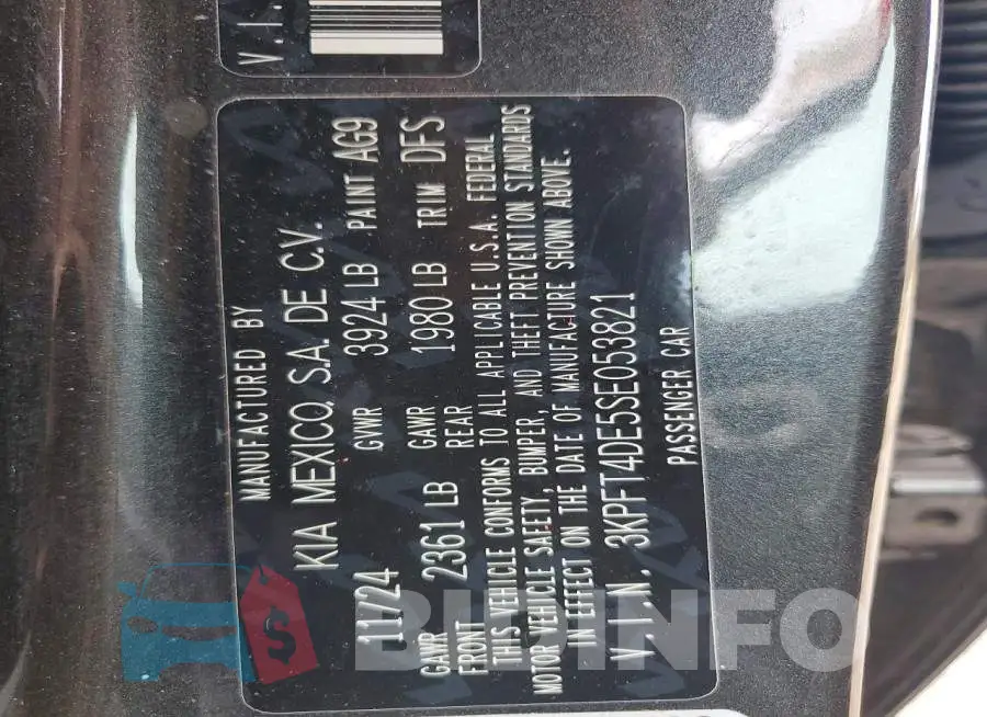 3KPFT4DE5SE053821 Photo# 13