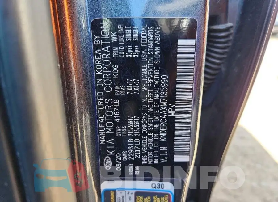 KNDERCAAXM7135990 Photo# 12