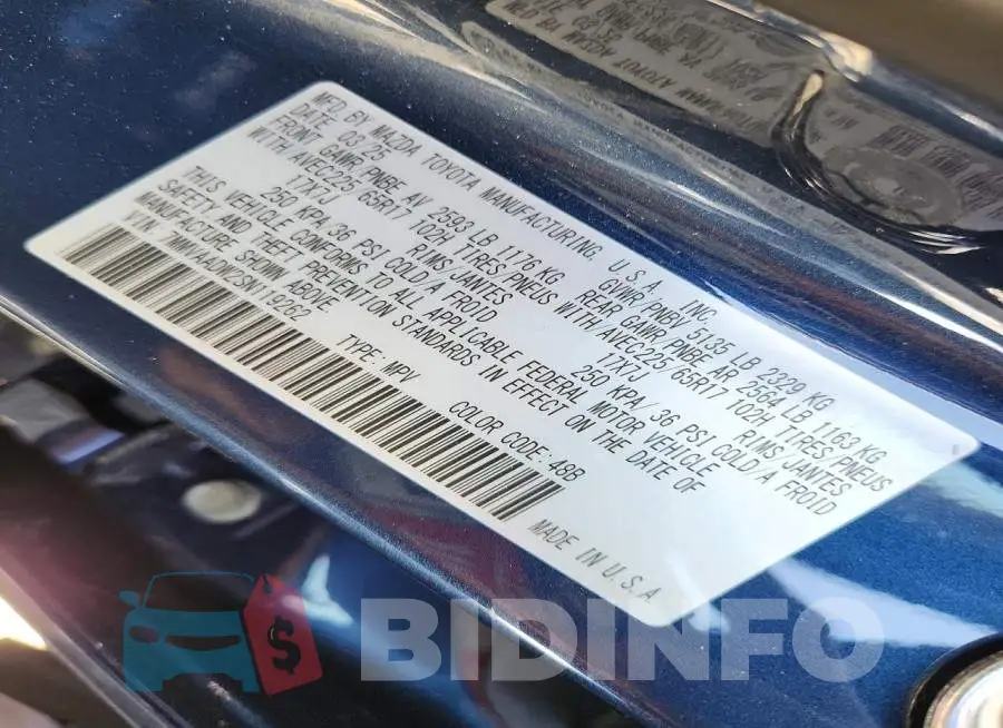 7MMVAADW2SN119262 Photo# 13