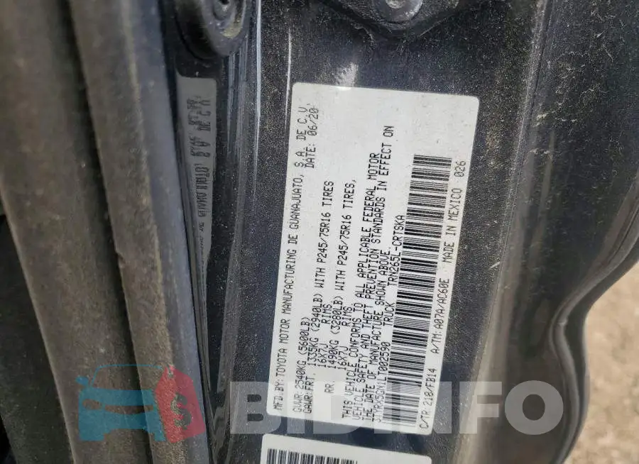 3TYRX5GN1LT002590 Photo# 12