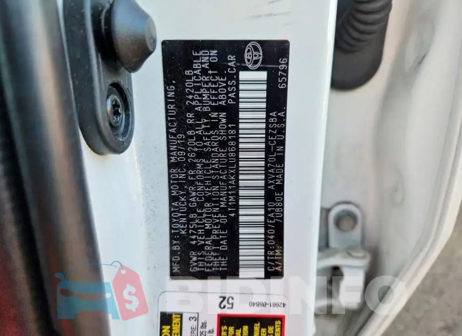 4T1M11AKXLU868181 Photo# 12
