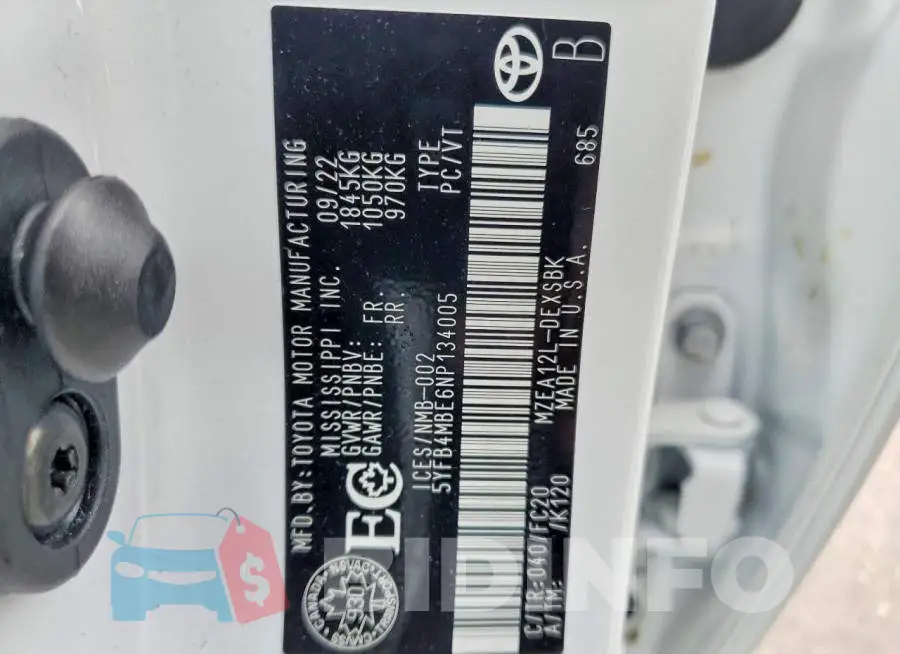 5YFB4MBE6NP134005 Photo# 13