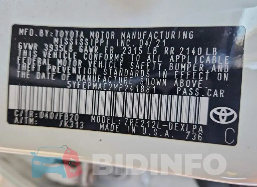 5YFEPMAE2MP241881 Photo# 12