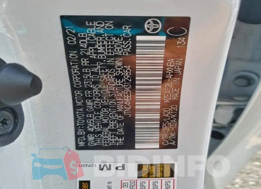 JTNC4MBE5M3129854 Photo# 12