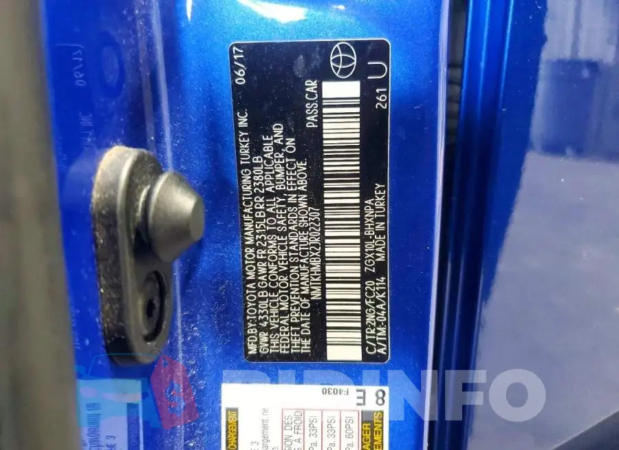 NMTKHMBX2JR022307 Photo# 13