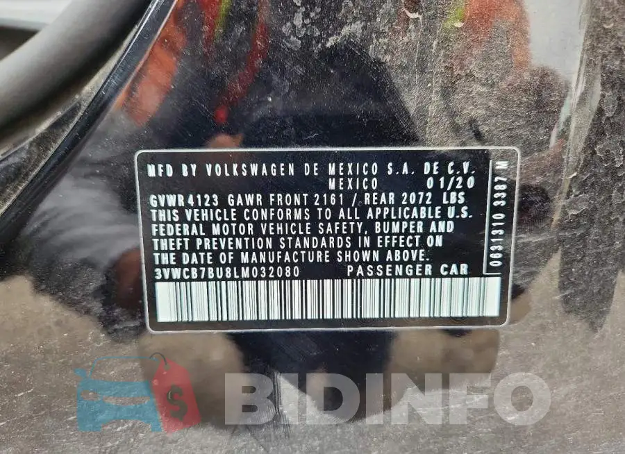 3VWCB7BU8LM032080 Photo# 12