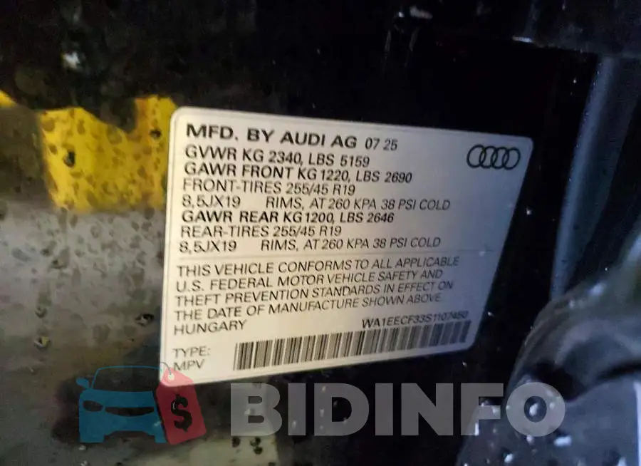 WA1EECF33S1107450 Photo# 14