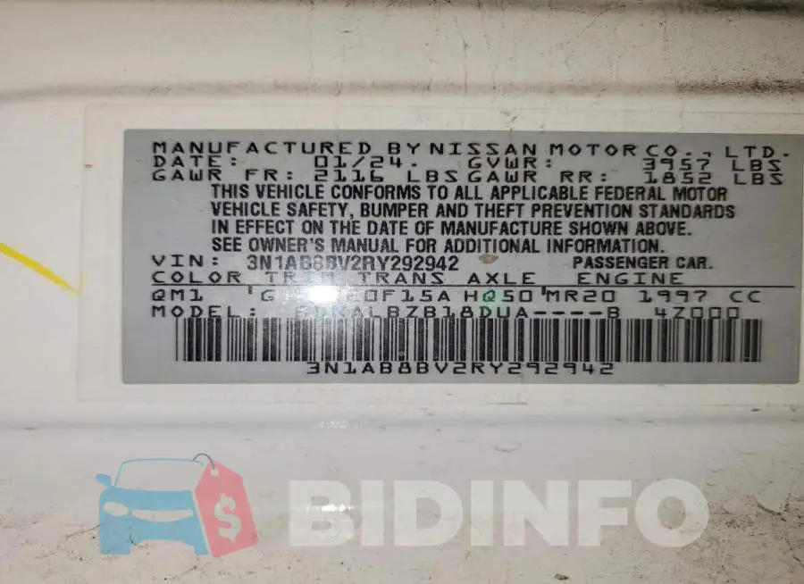 3N1AB8BV2RY292942 Photo# 12