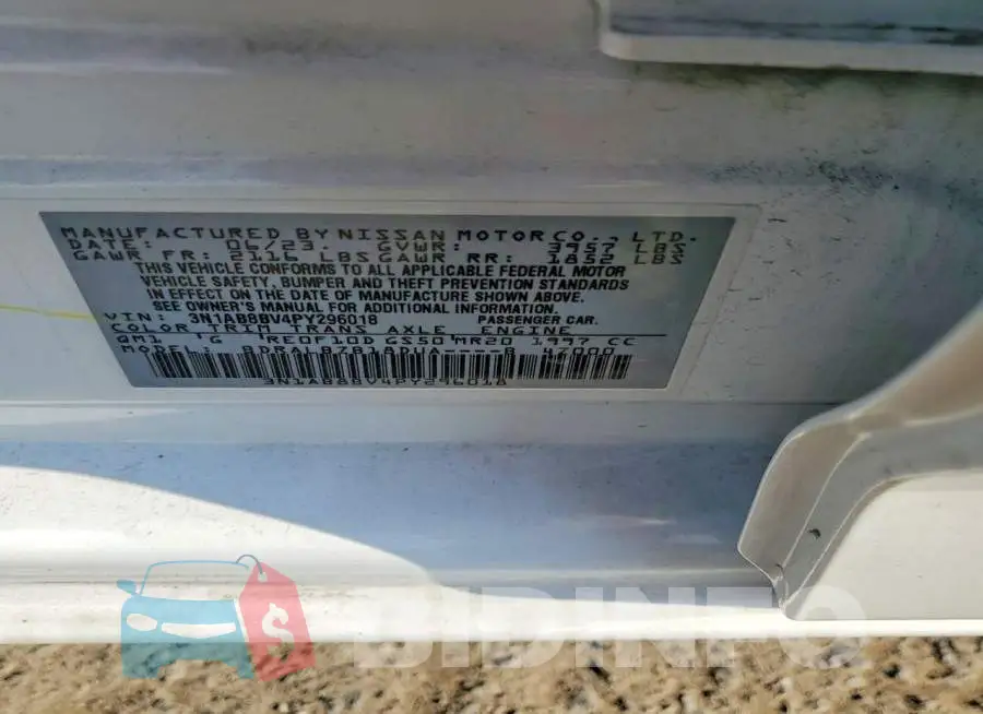 3N1AB8BV4PY296018 Photo# 12