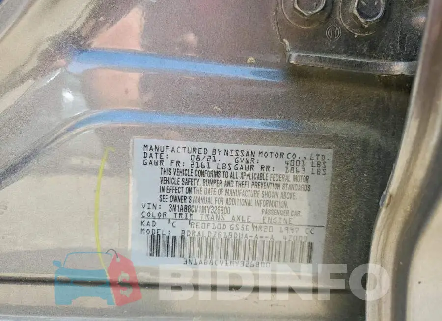 3N1AB8CV1MY326800 Photo# 12