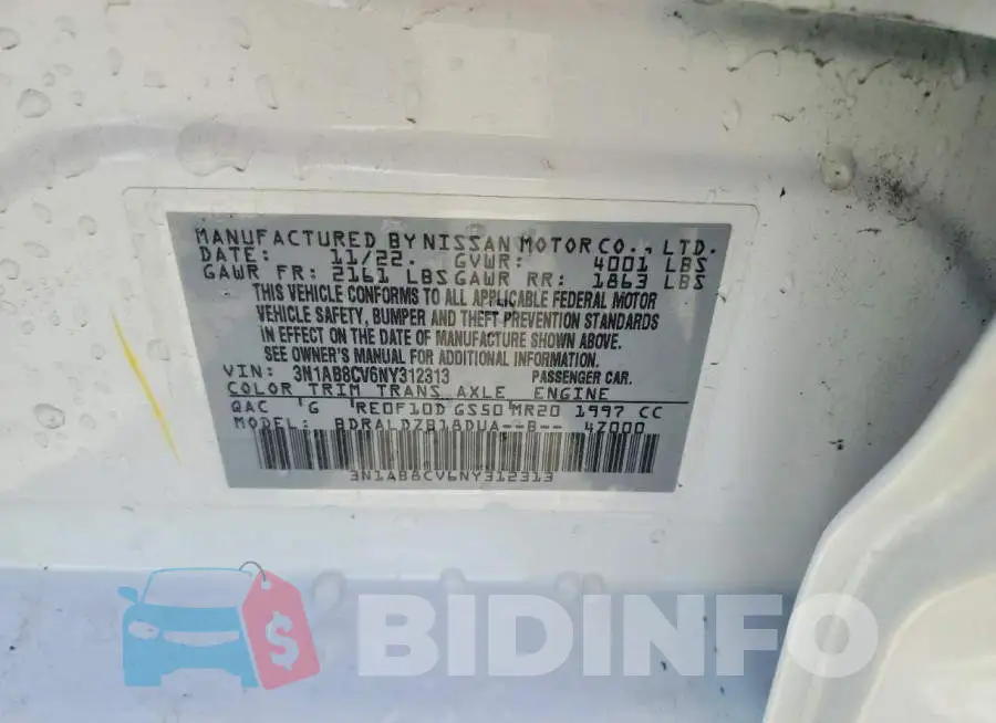 3N1AB8CV6NY312313 Photo# 13