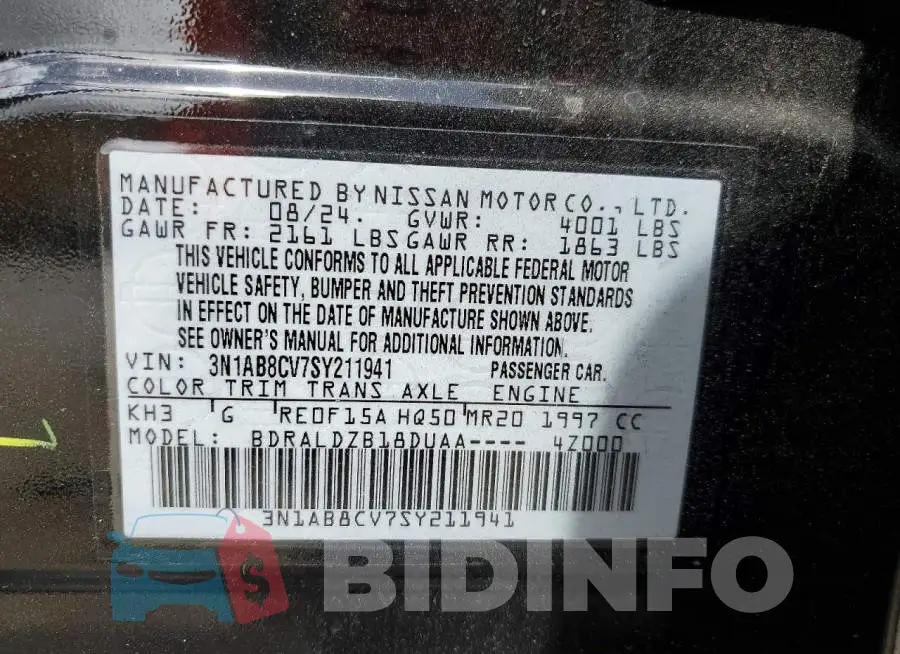 3N1AB8CV7SY211941 Photo# 13