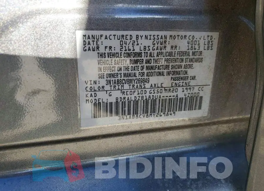 3N1AB8CV8MY269849 Photo# 13