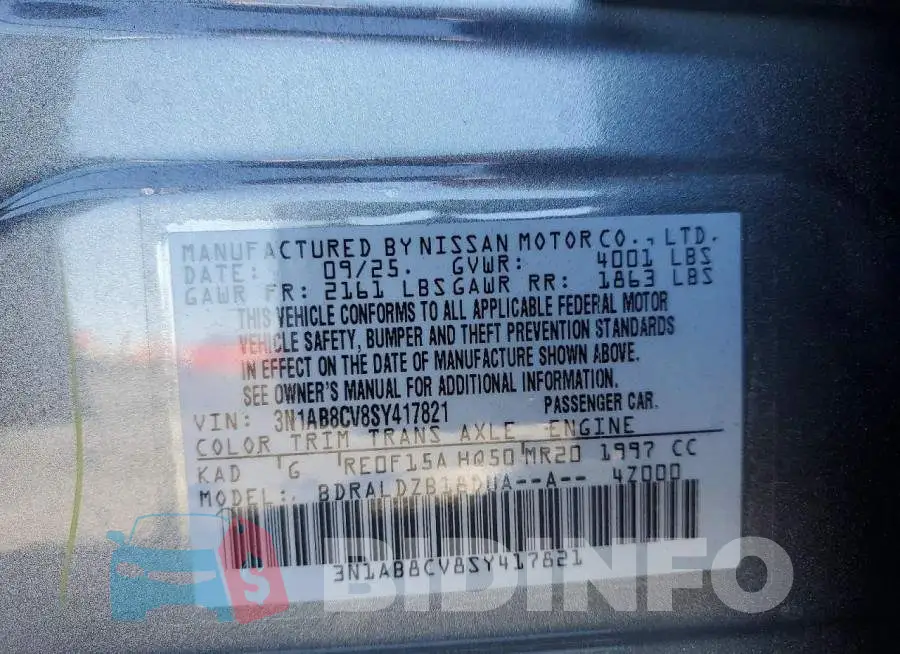 3N1AB8CV8SY417821 Photo# 12