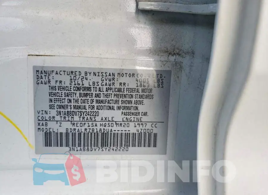 3N1AB8DV7SY242220 Photo# 12