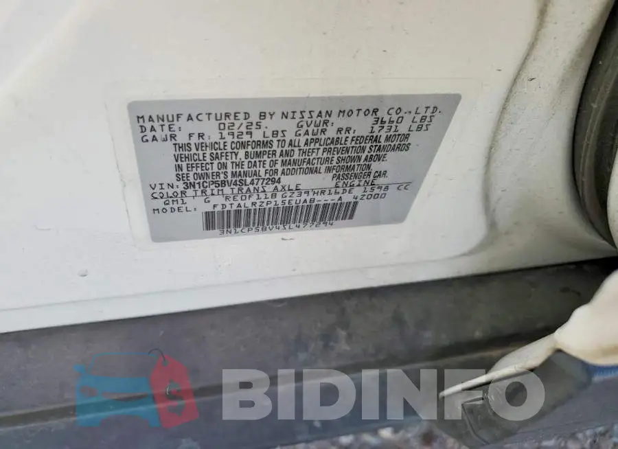 3N1CP5BV4SL477294 Photo# 12