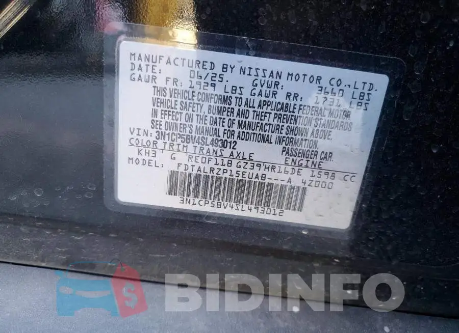 3N1CP5BV4SL493012 Photo# 12