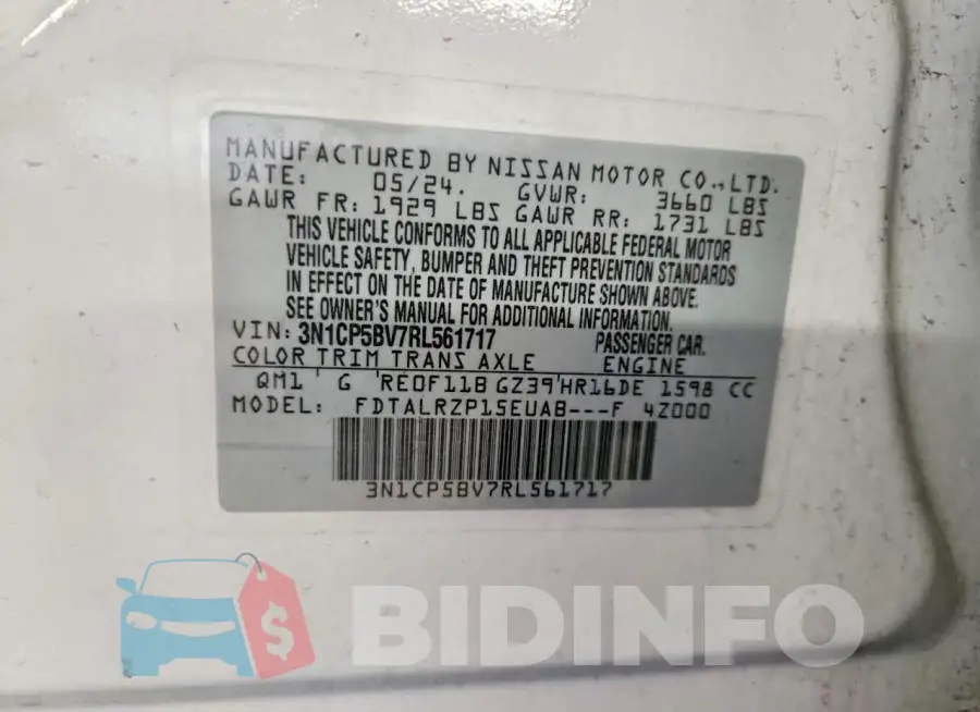 3N1CP5BV7RL561717 Photo# 14