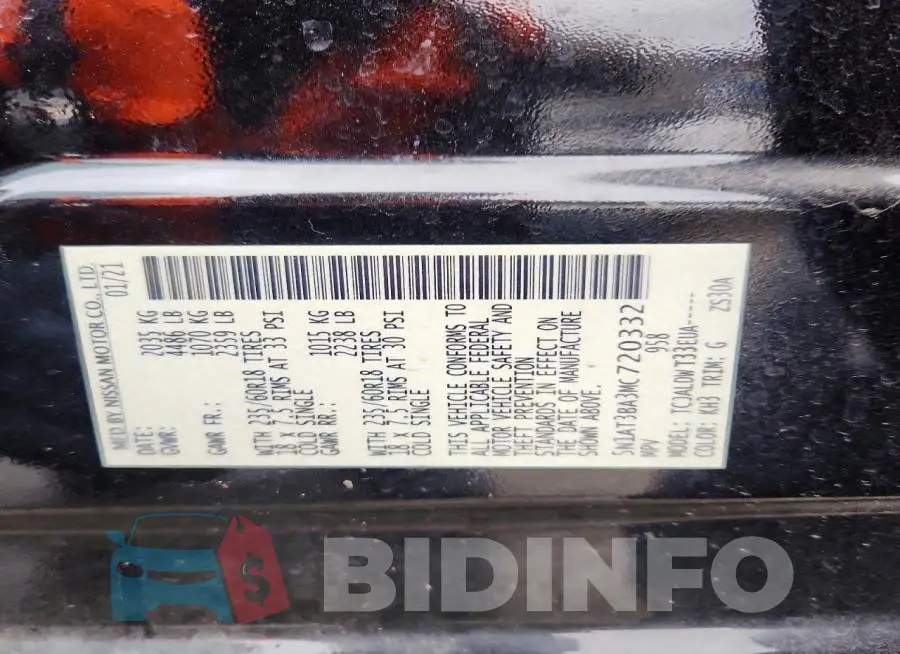 5N1AT3BA3MC720332 Photo# 13