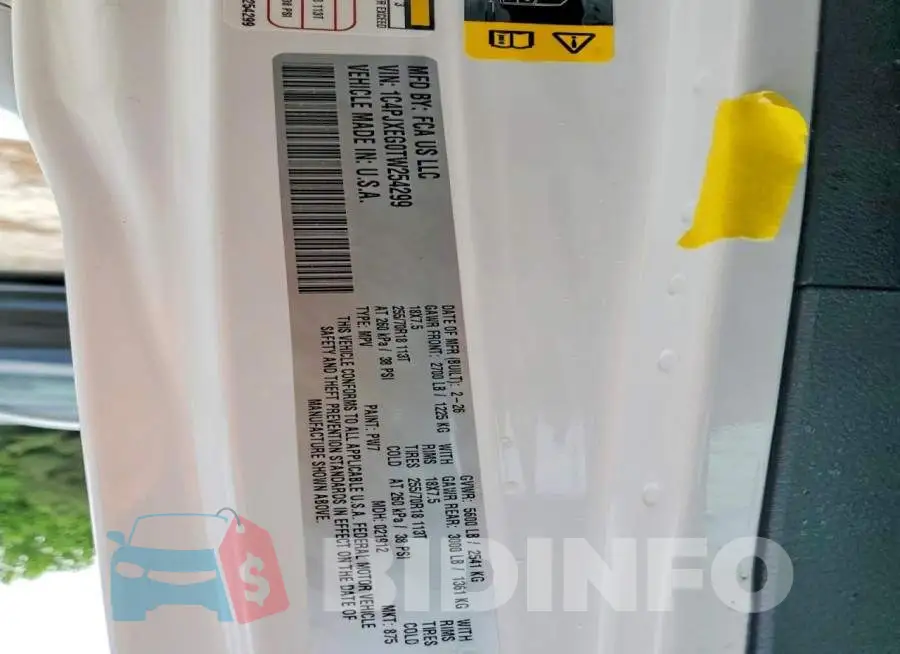 1C4PJXEG0TW254299 Photo# 14