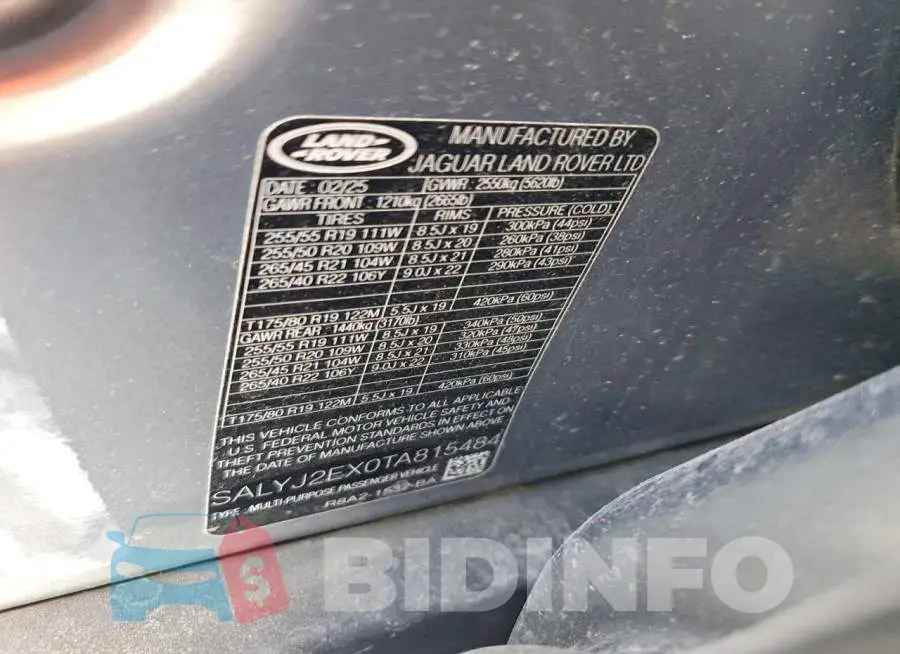 SALYJ2EX0TA815484 Photo# 12
