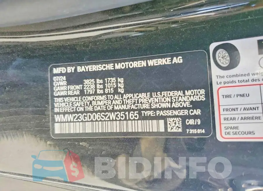 WMW23GD06S2W35165 Photo# 12