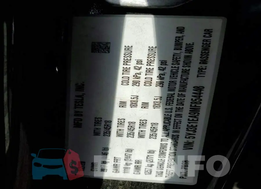 5YJ3E1EA9MF854448 Photo# 12
