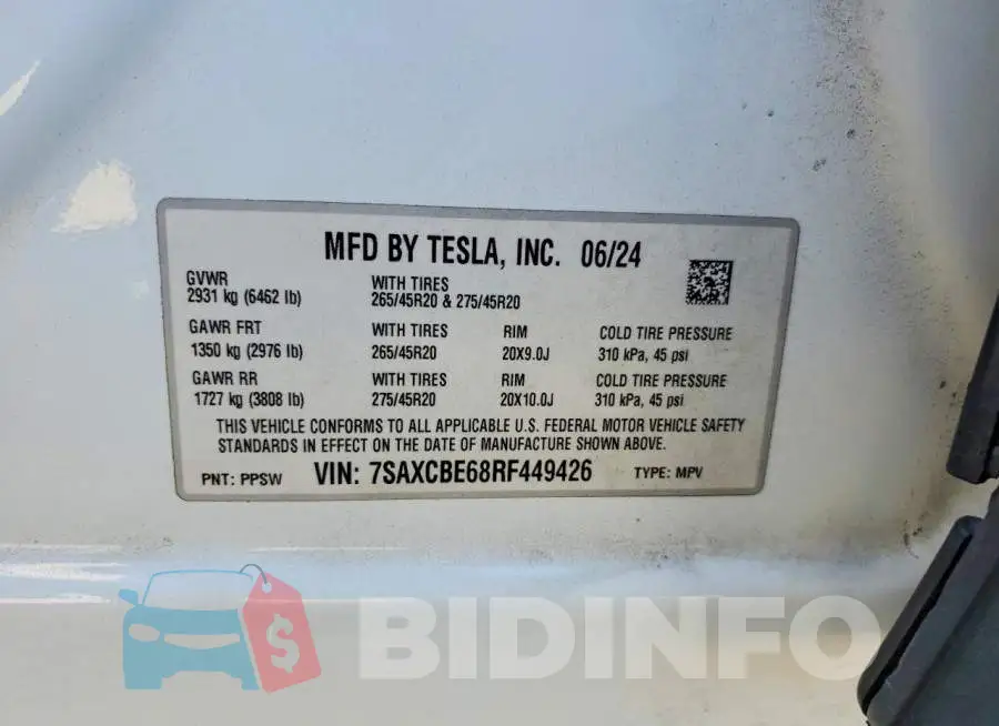 7SAXCBE68RF449426 Photo# 13