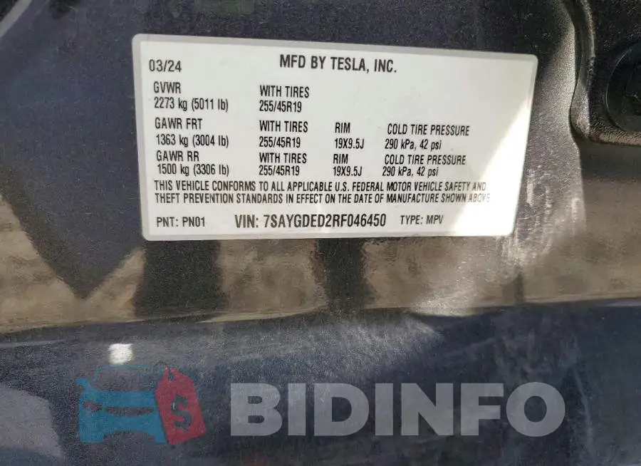 7SAYGDED2RF046450 Photo# 13