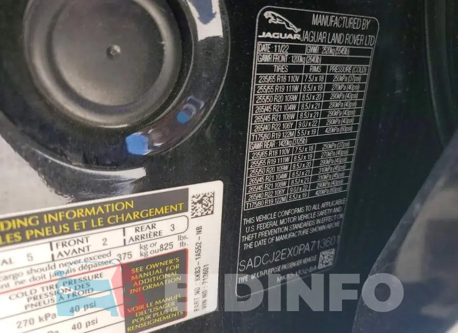 SADCJ2EX0PA713601 Photo# 12