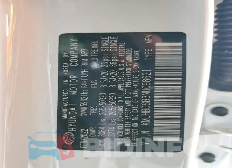 KMUHBDSB3NU098621 Photo# 14