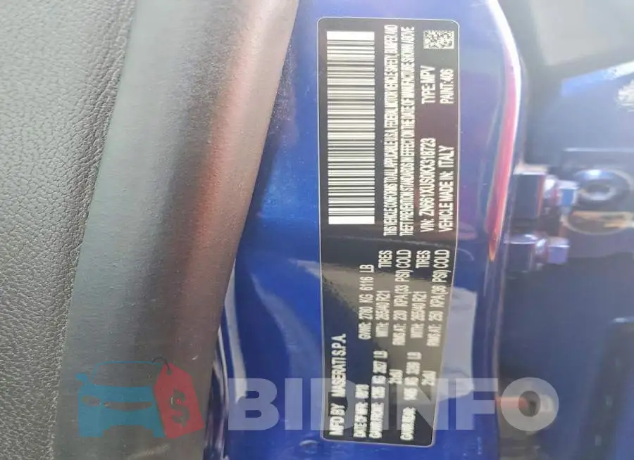 ZN661XUS0KX318723 Photo# 13