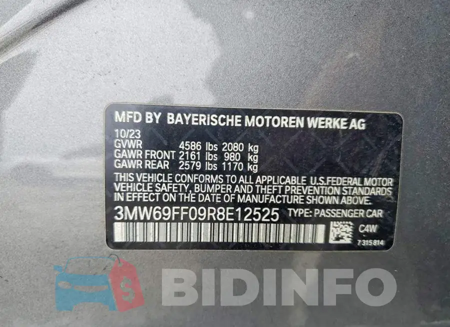 3MW69FF09R8E12525 Photo# 12