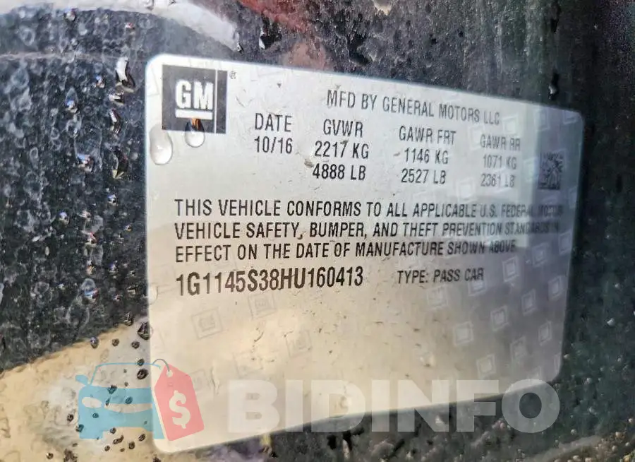 1G1145S38HU160413 Photo# 12