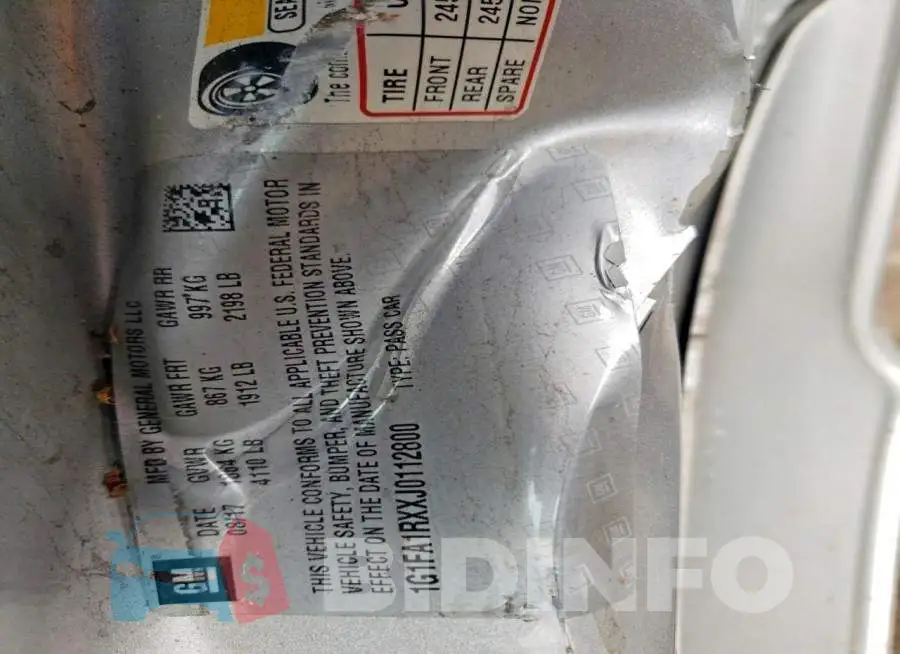 1G1FA1RXXJ0112800 Photo# 12