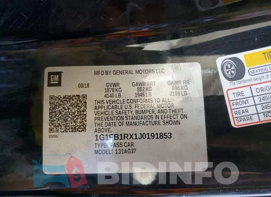 1G1FB1RX1J0191853 Photo# 12