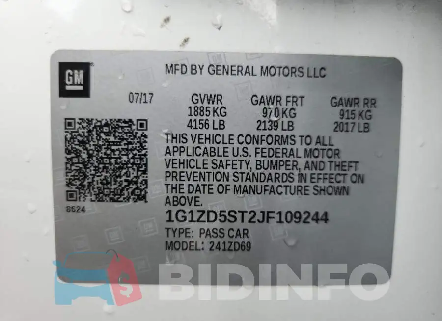 1G1ZD5ST2JF109244 Photo# 12