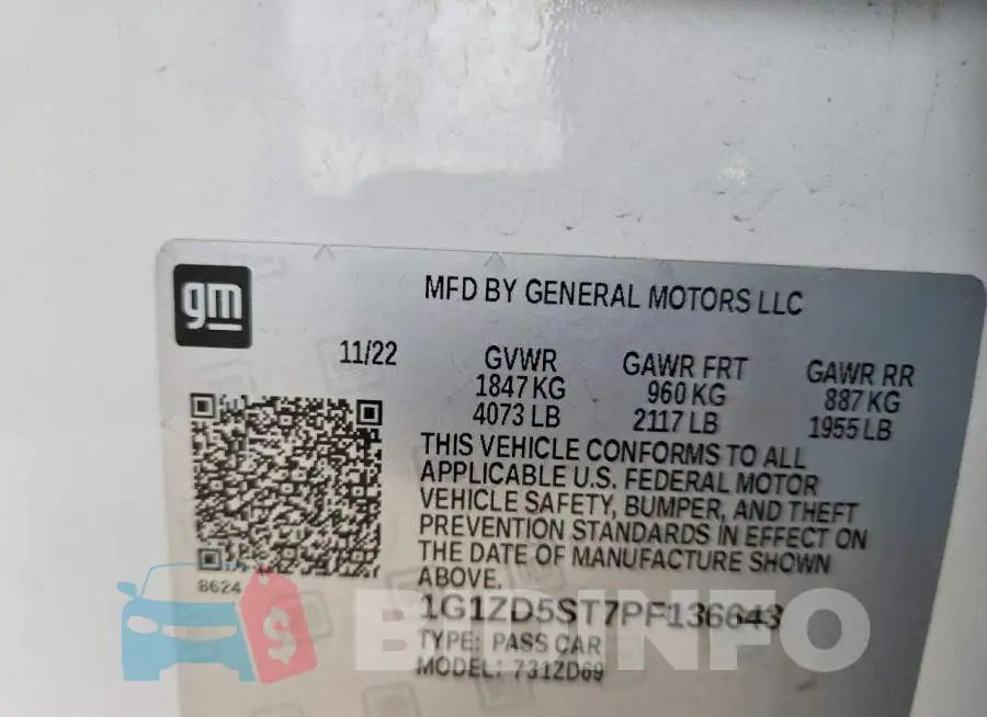 1G1ZD5ST7PF136643 Photo# 12