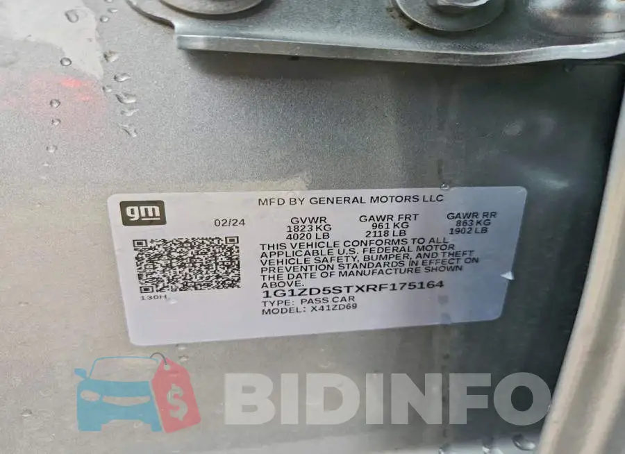 1G1ZD5STXRF175164 Photo# 13