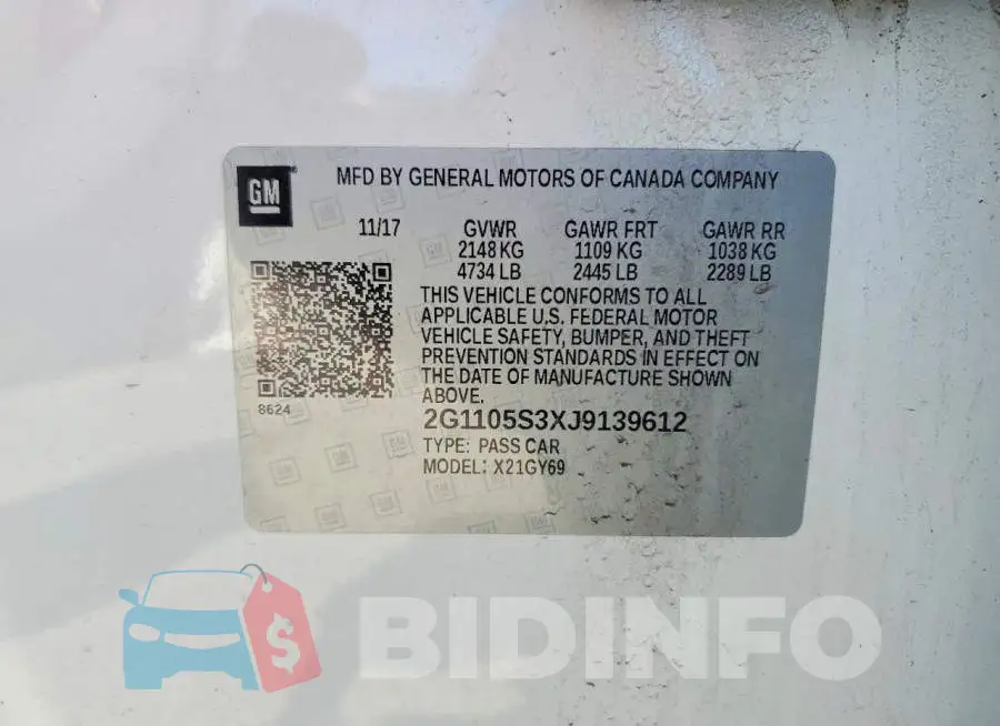 2G1105S3XJ9139612 Photo# 12