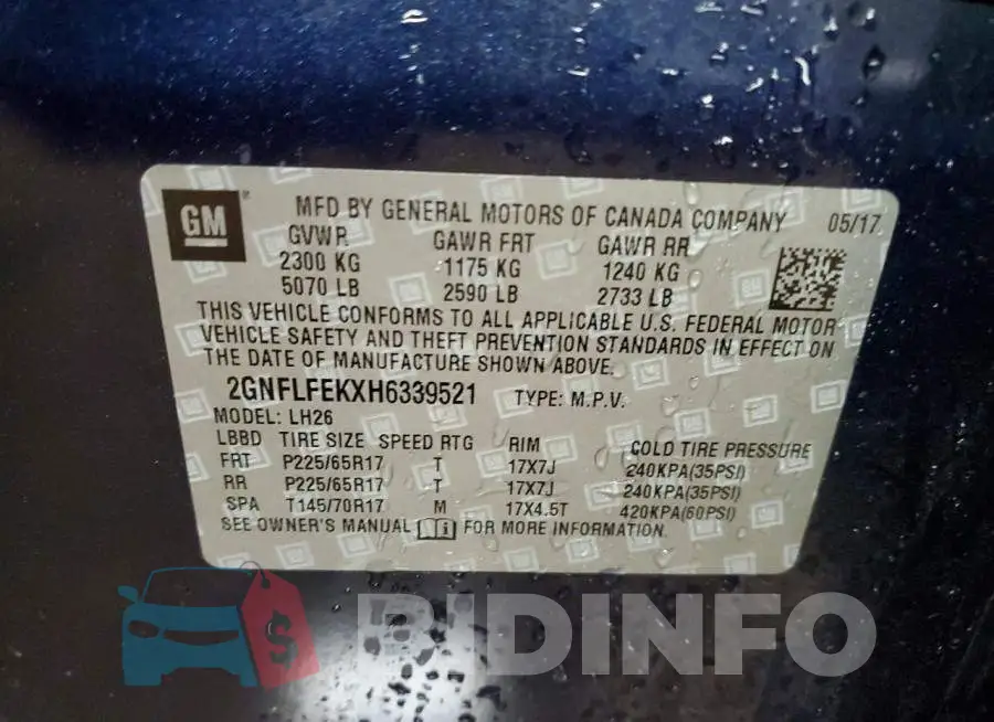 2GNFLFEKXH6339521 Photo# 12